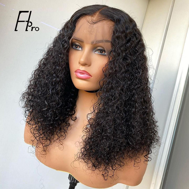 13x4 Front Lace Wig Curly Natural Density Virgin Hair Wigs